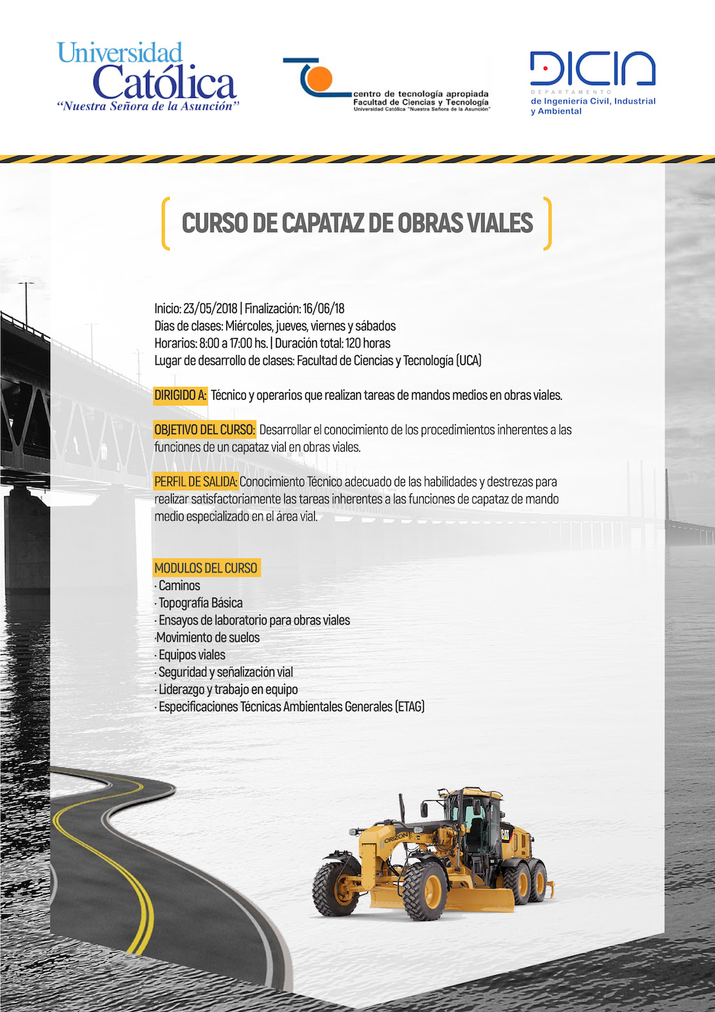 Curso de Capataz de Obras Viales