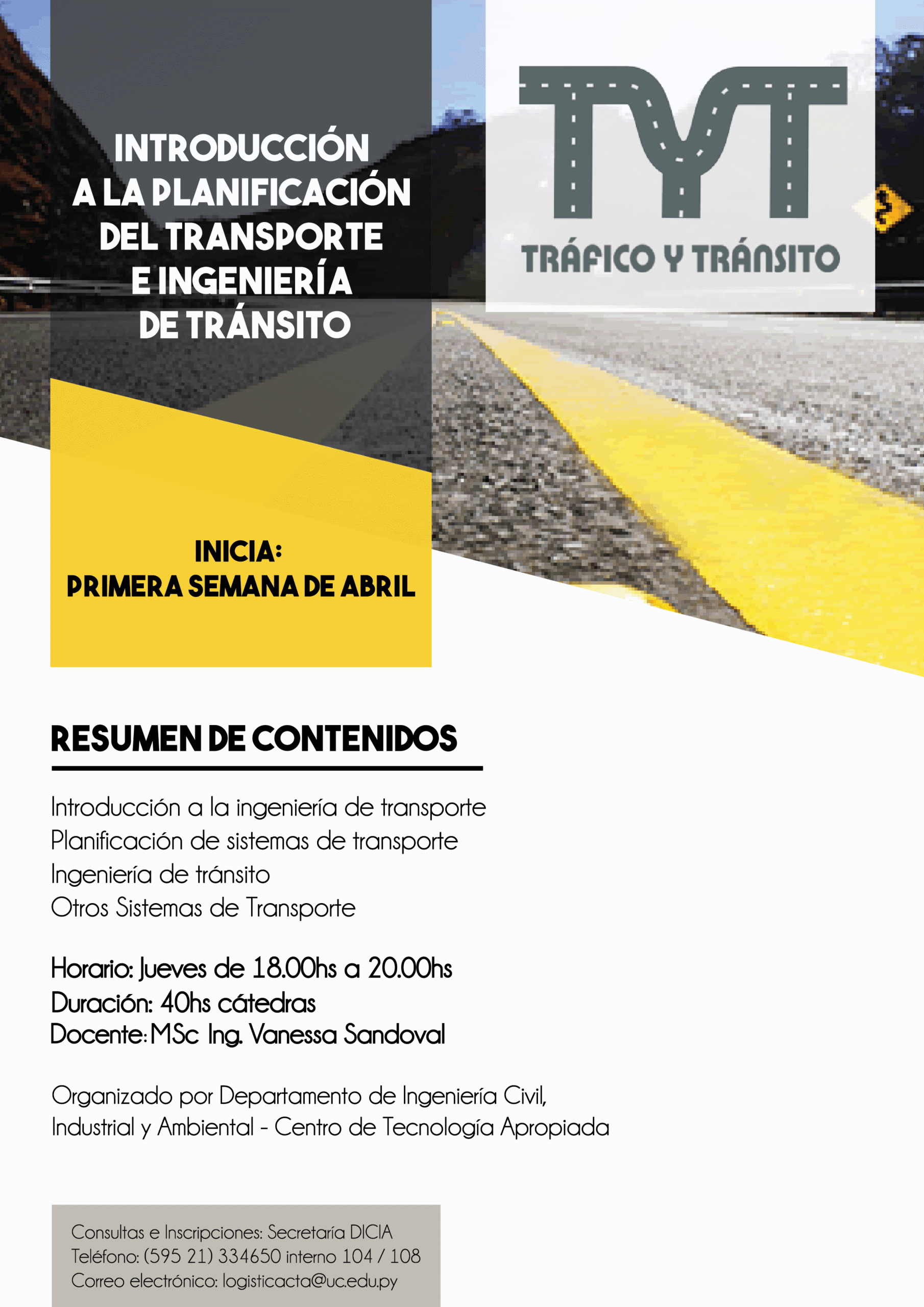 Introducción a la Planificación del Transporte e Ingeniería de Tránsito